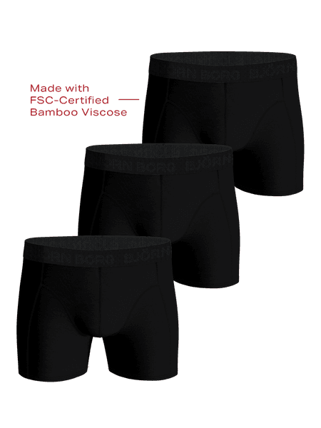 Bamboo Cotton Blend Boxers 3-pack