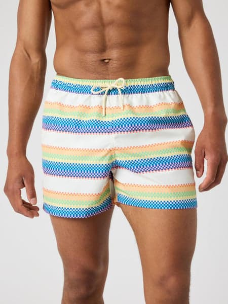 Borg Print Swim Shorts