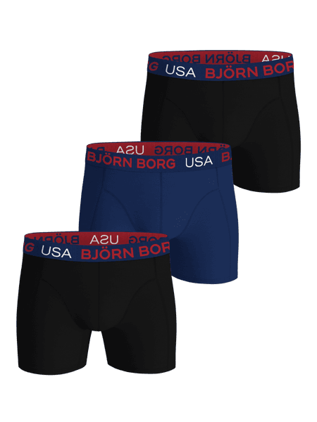 Cotton Stretch Boxers Usa 3-pack