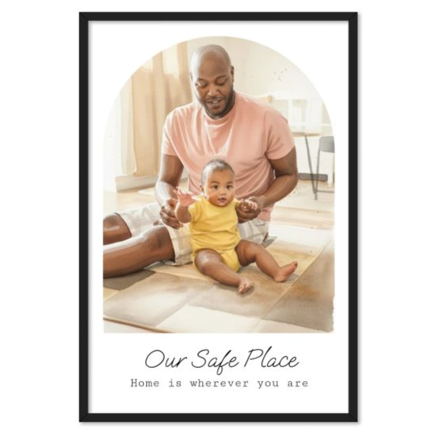 AI plakat 50 x 75 med sort ramme | smartphoto
