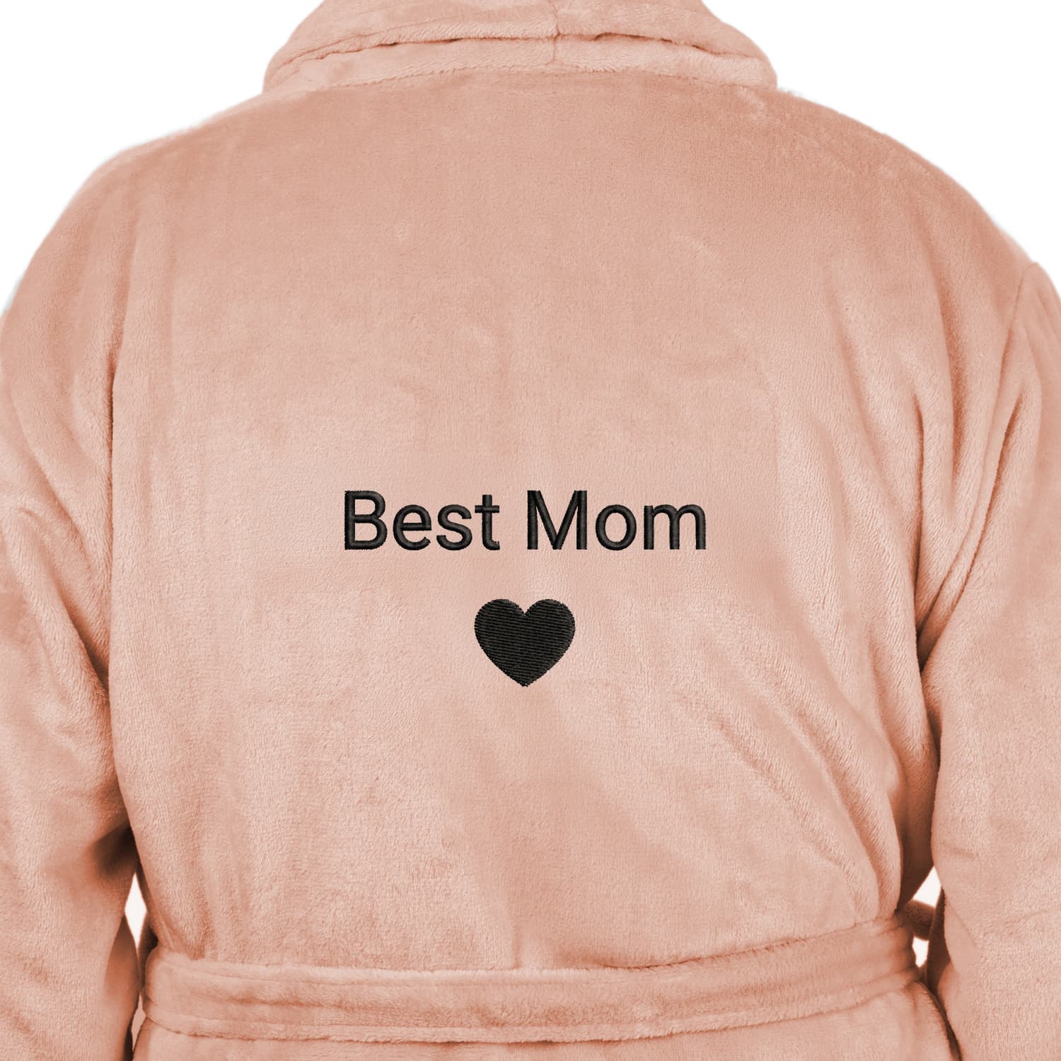 Morgenkåpe rosa brodert bak L–XL | smartphoto