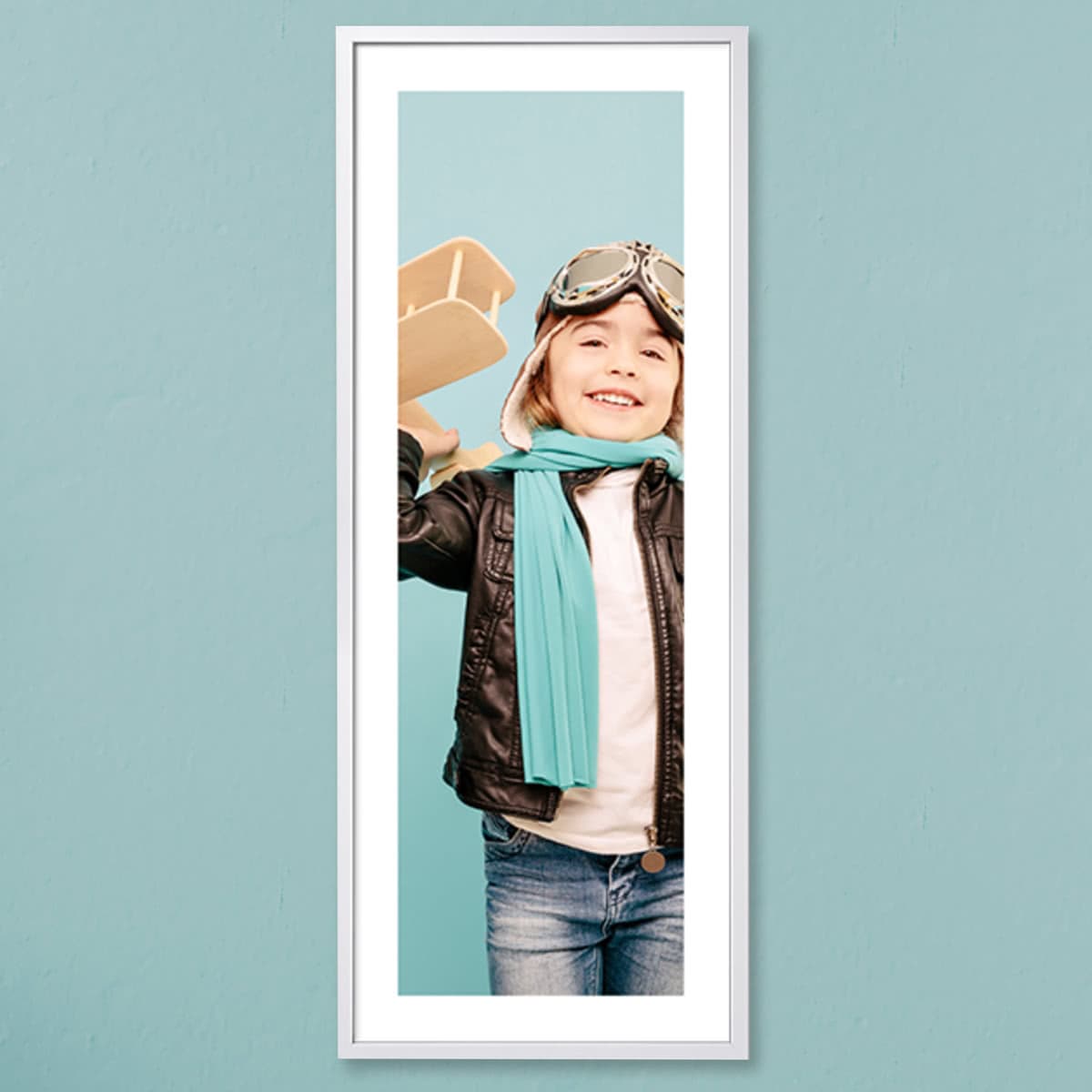smartphoto Hvit ramme 40 x 105 cm