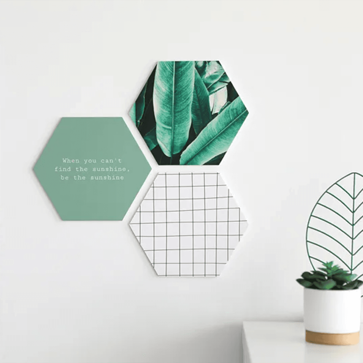 smartphoto Aluminiumsbilder Hexagoner Galleri (Sett med 8)