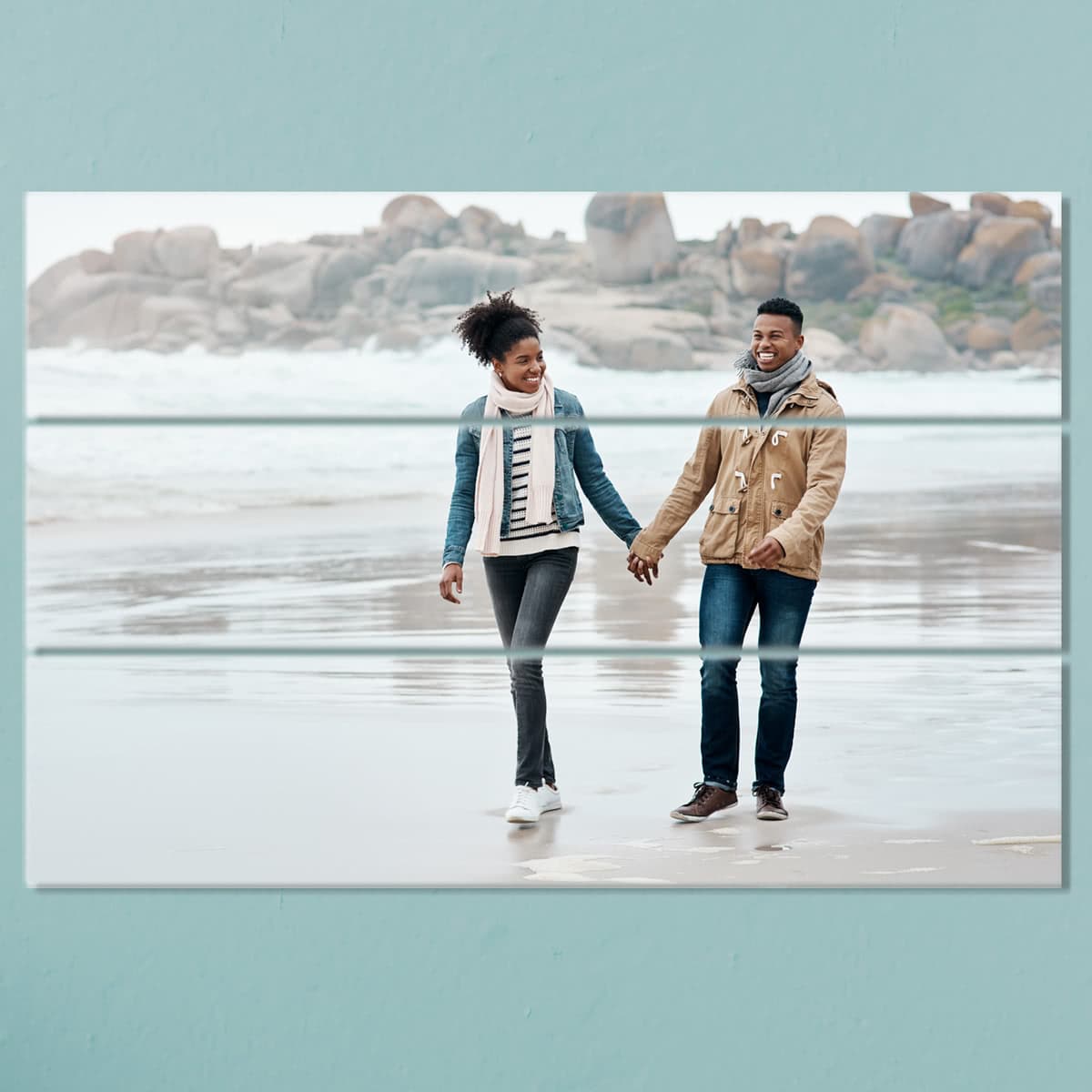smartphoto Veggbilde på trepanel 45 x 29,2 cm