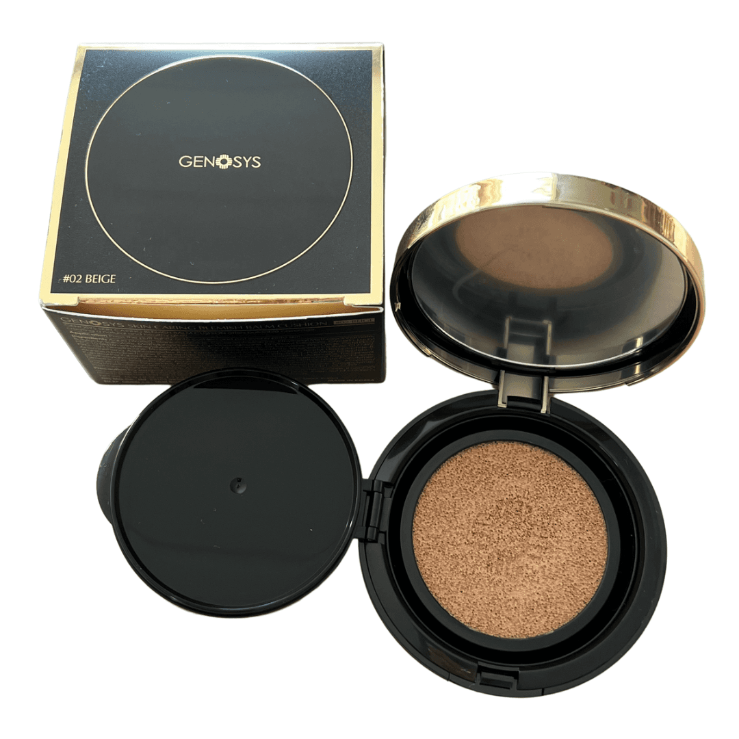 Genosys Skin Caring Blemish Balm Cushion 02 Beige 15g+15g Refill SPF50