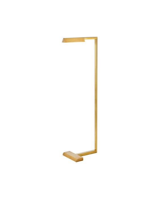 Dessau 38" Floor Lamp Natural Brass