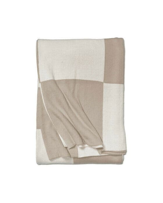 Square pledd beige