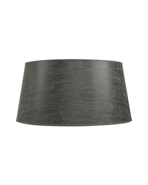Klassisk lampskjerm leather grey OUTLET