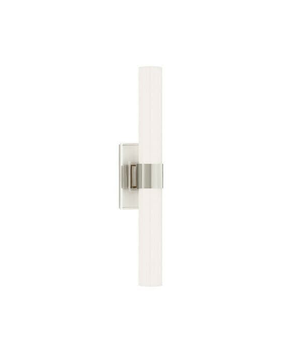 Presidio Petite Double Sconce Nickel