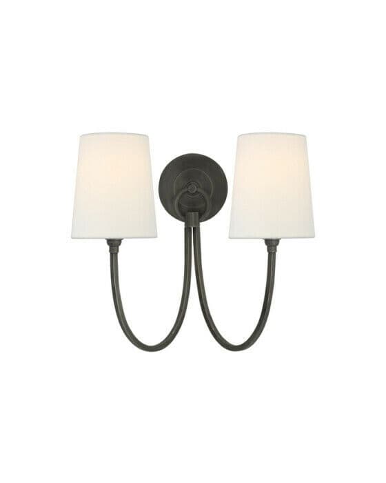 Reed Double Sconce Bronze