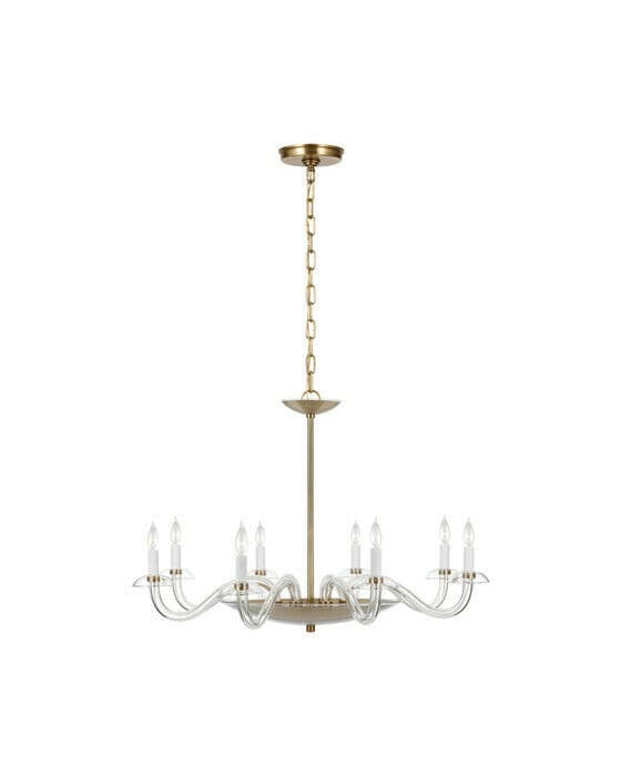 Brigitte Chandelier Antique Brass L