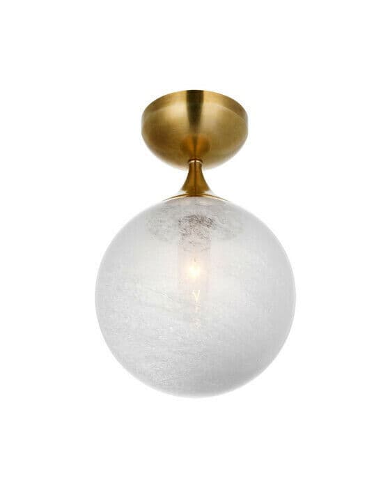 Cristol Single Flush Mount Antique Brass