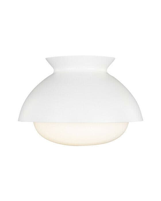 Lucerne One Light Flush Mount White