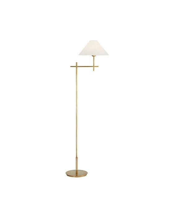 Hackney gulvlampe antikk messing