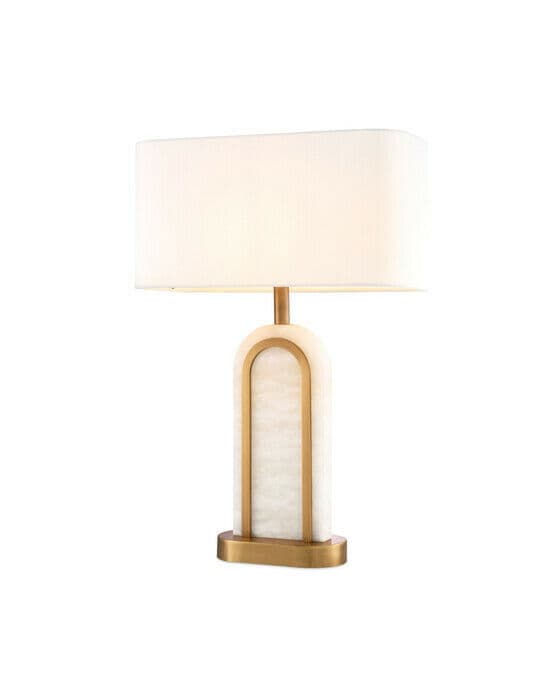 Palladio bordlampe alabaster