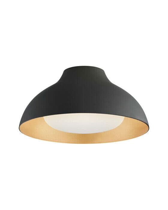 Agnes 15" Flush Mount Matte Black