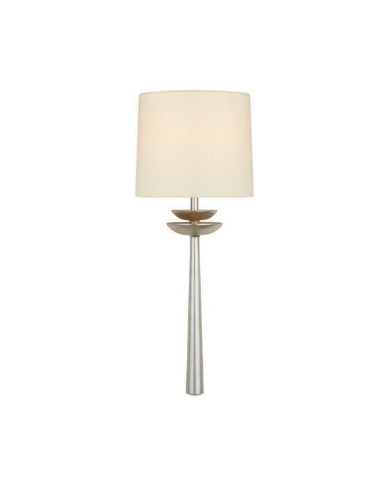 Beaumont Medium Tail Sconce Burnished Silver Leaf