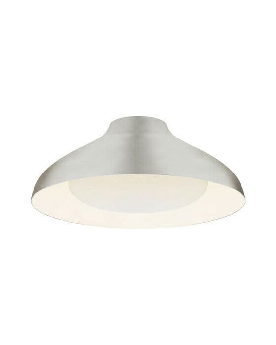 Agnes 18" Flush Mount Burnished Silver Leaf