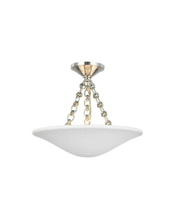 Mollino 16" Semi Flush Mount Polished Nickel