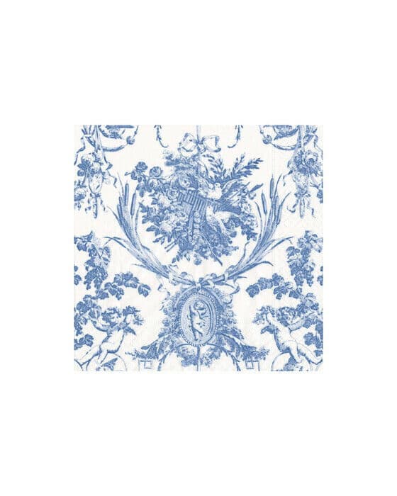 Romantic Toile serviett blå 20-pk