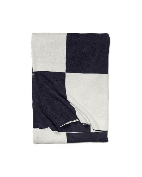 Square pledd navy