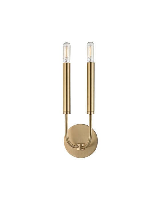 Gideon vegglampe antikk messing