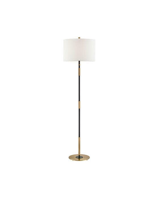 Bowery gulvlampe antik messing/bronse