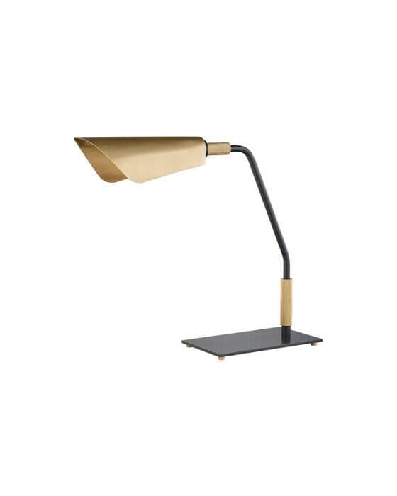 Bowery bordlampe antikk messing/bronse