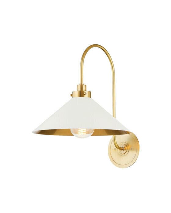 Clivedon vegglampe antikk messing