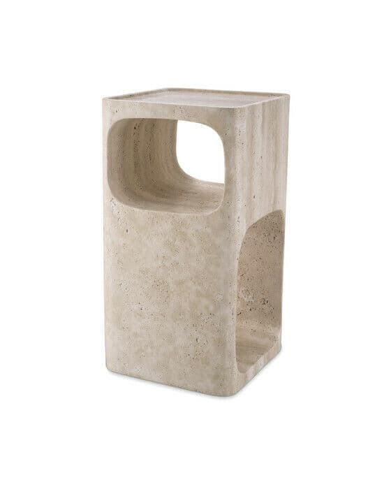 Adler sidebord travertine