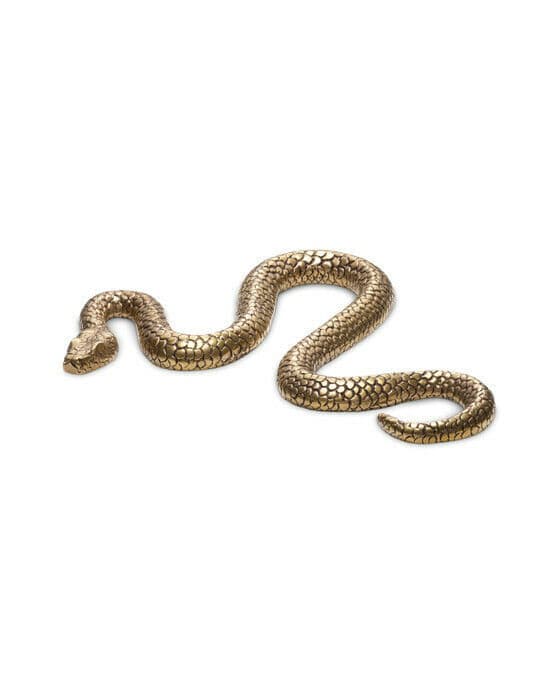 Serpent Decoration Vintage Brass