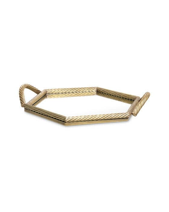 Salvi Tray Vintage Brass