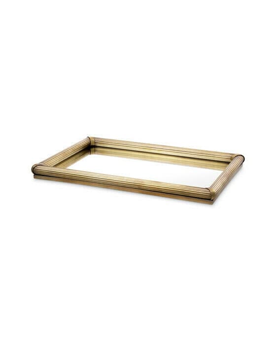 Lenora Tray Vintage Brass