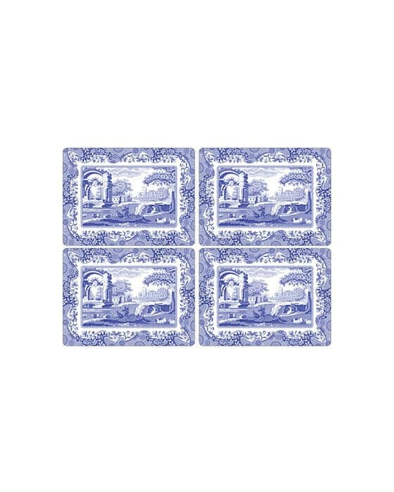 Blue Italian spisebrikke blå/hvit 4-pk