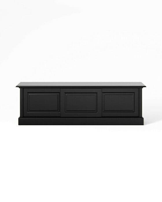 Montauk mediebenk, modern black