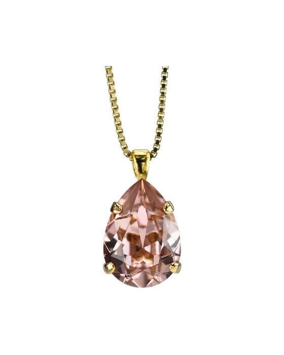 Mini Drop halskjede vintage rose