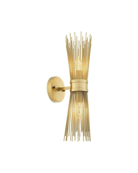 Romeo Wall Lamp Double Antique Brass