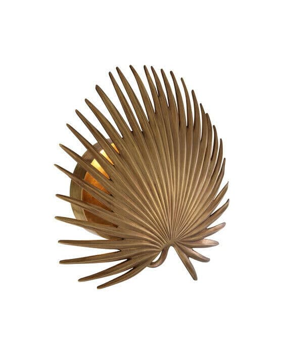 Foliage Wall Lamp Antique Brass