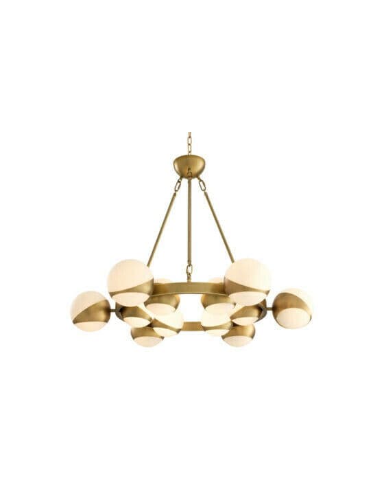 Piazetta taklampe antikk messing