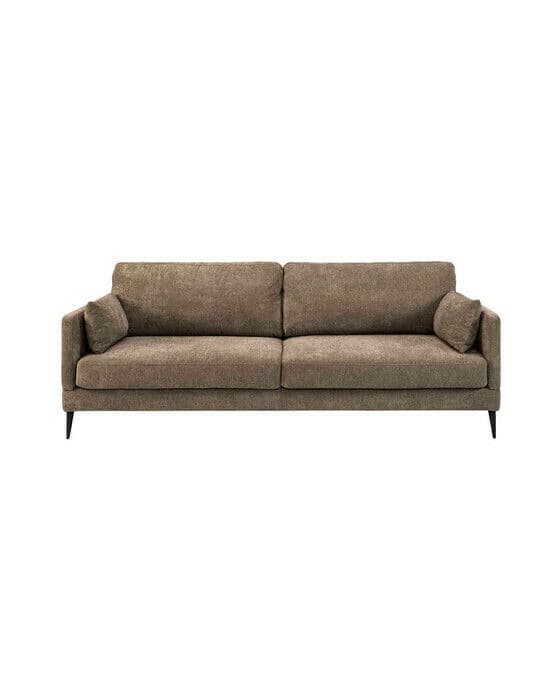 Andorra sofa, 3-seters, brun