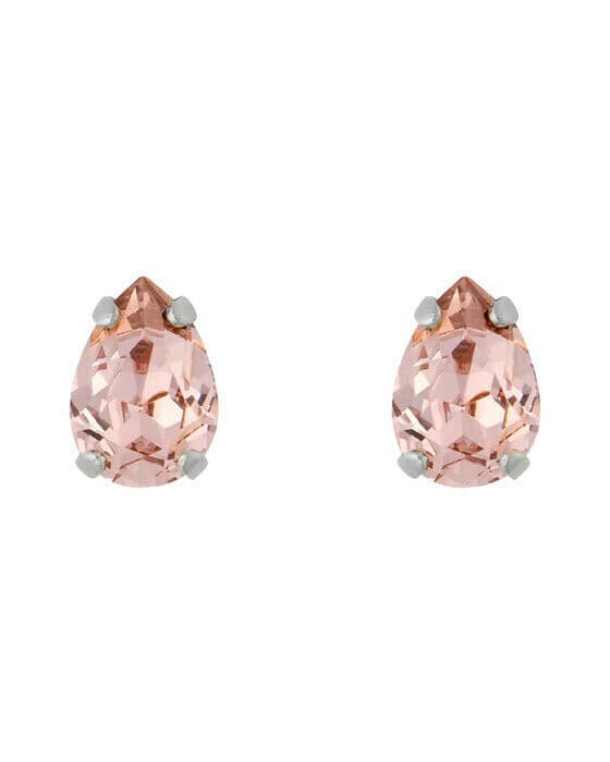 Petite Drop Stud øredobber vintage rose rhodium