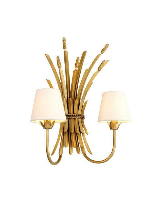 Bonheur vegglampe gull
