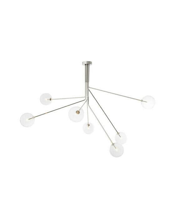 Topaz Chandelier Nickel