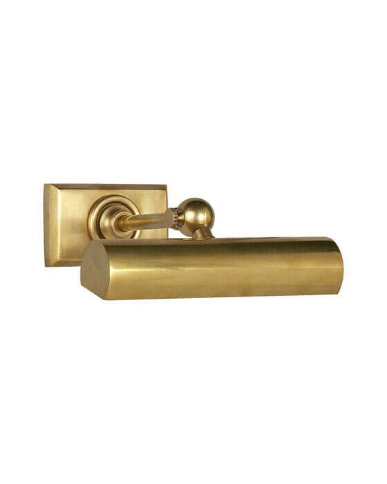 8" Cabinet Maker's tavlebelysning antikk messing