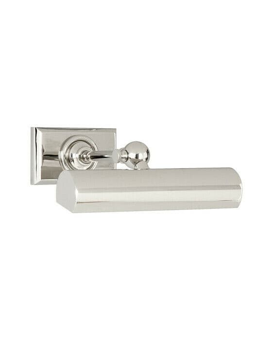 8" Cabinet Maker's Picture Light Polished Nickel