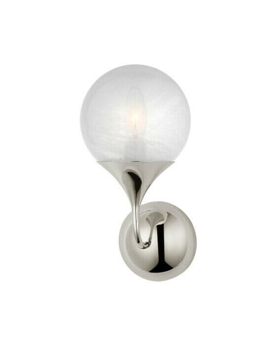 Cristol Small Single Sconce Polished Nickel