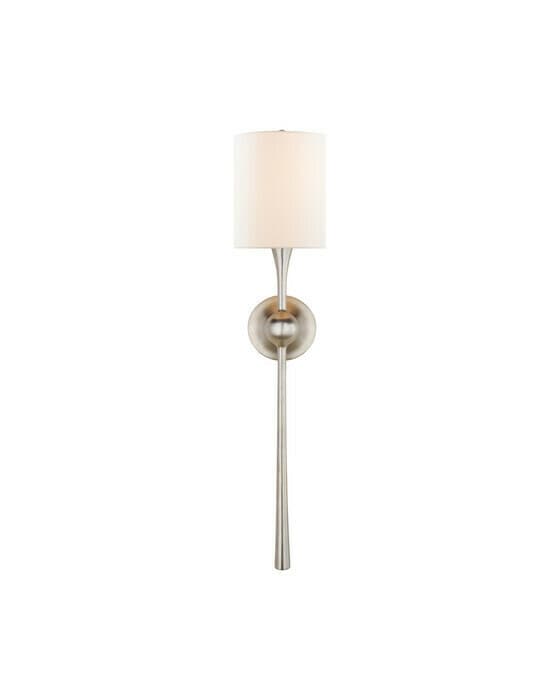Dover Large Tail Sconce Burnished Silver Leaf