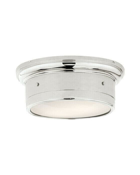 Small Siena Flush Mount Polished Nickel