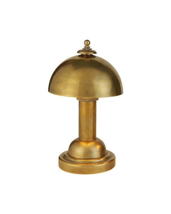 Totie bordlampe antikk messing