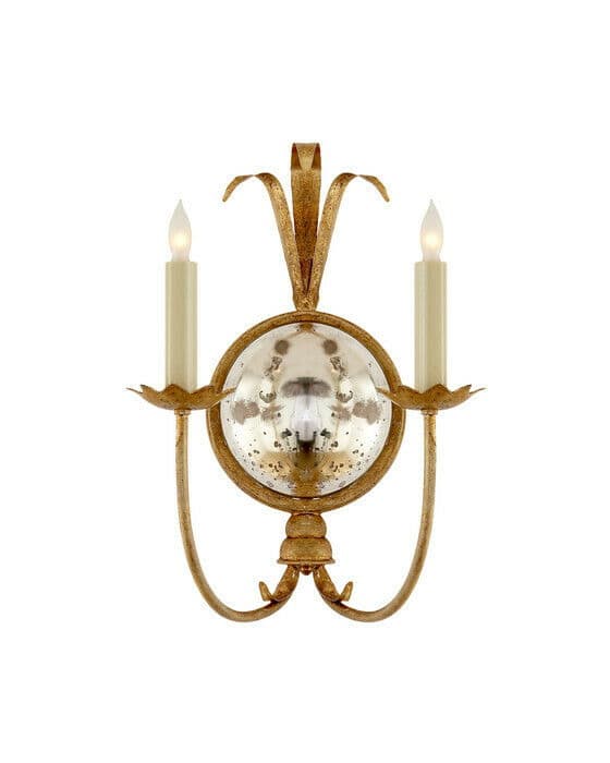 Gramercy Double Sconce Gilded Iron